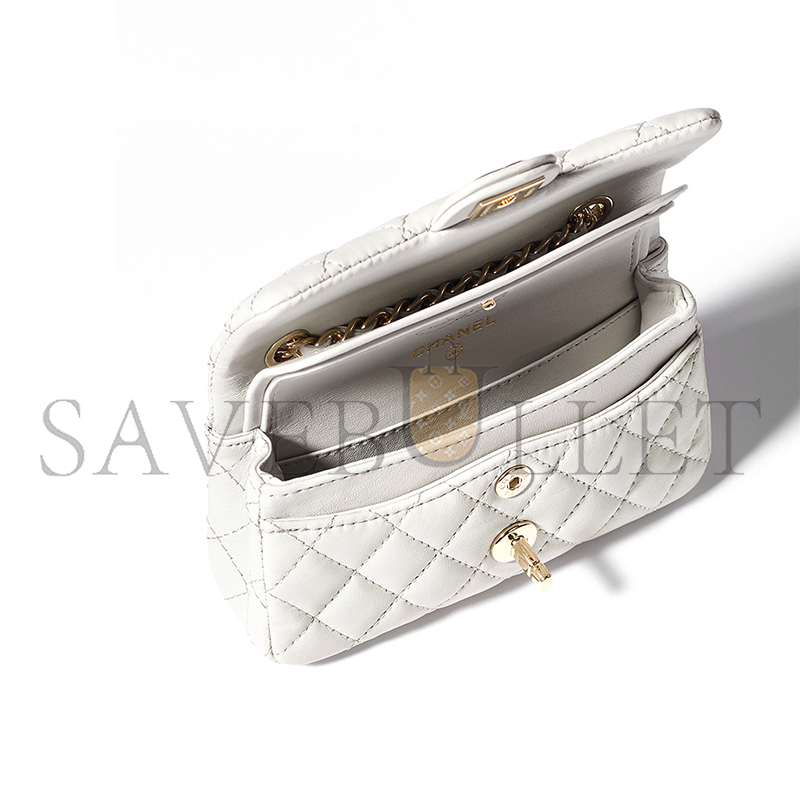 Ch*el classic mini bag with hook ap4760 (12*8*5cm)